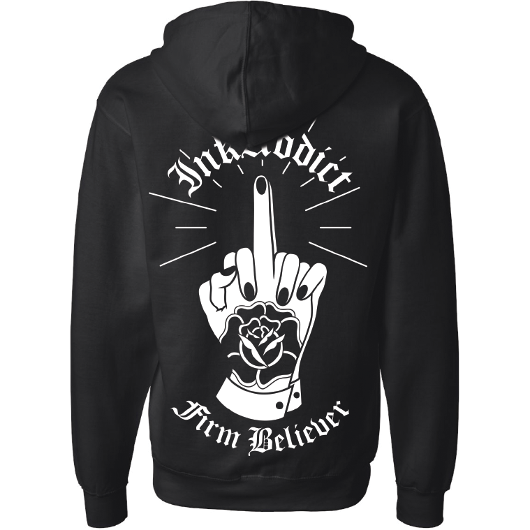 Firm Believer Unisex Midweight Zip Hoodie