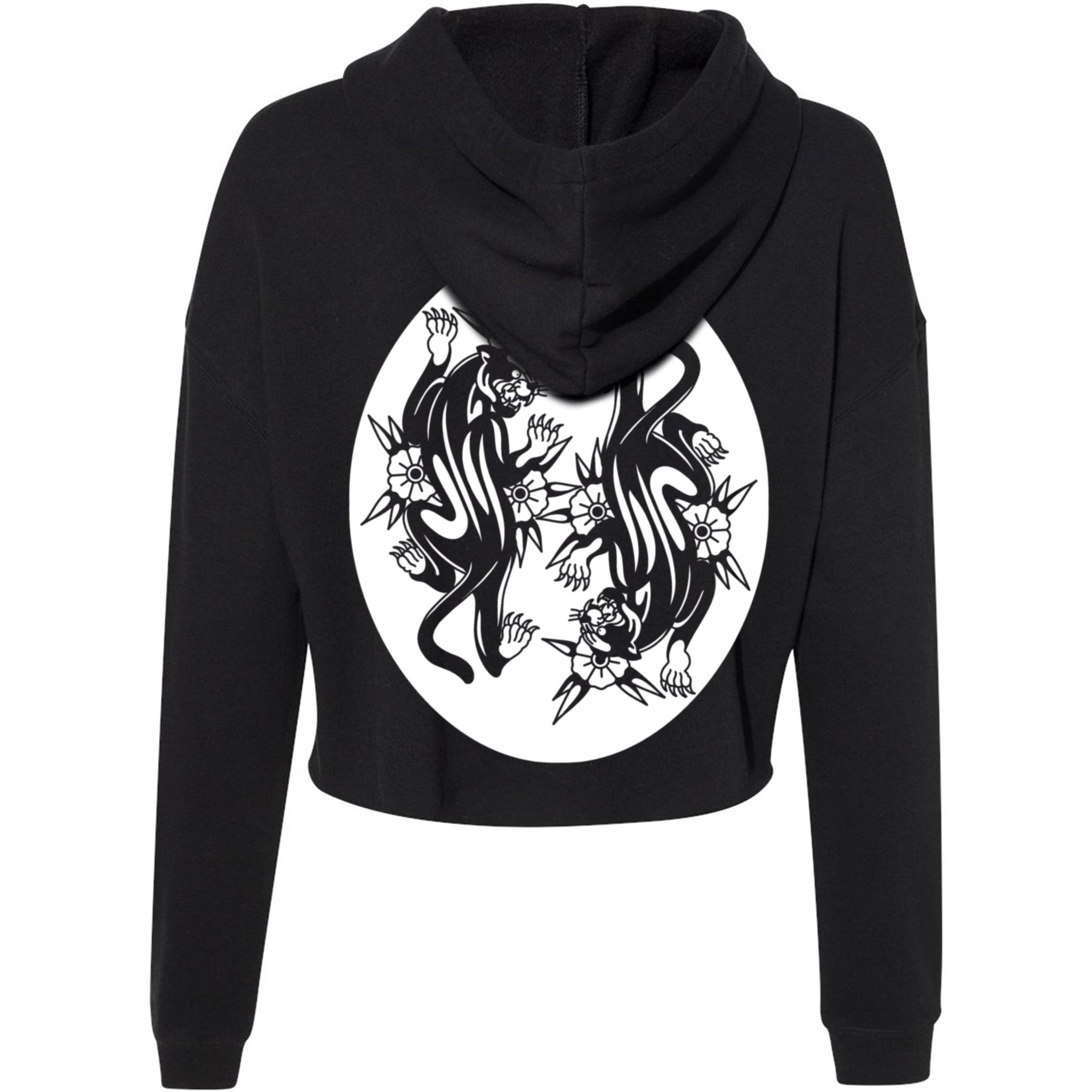 Dual Panther Women's Cropped Hoodie