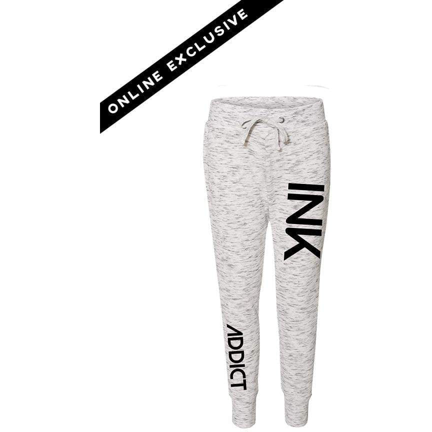 INK White Fleece Women's Joggers