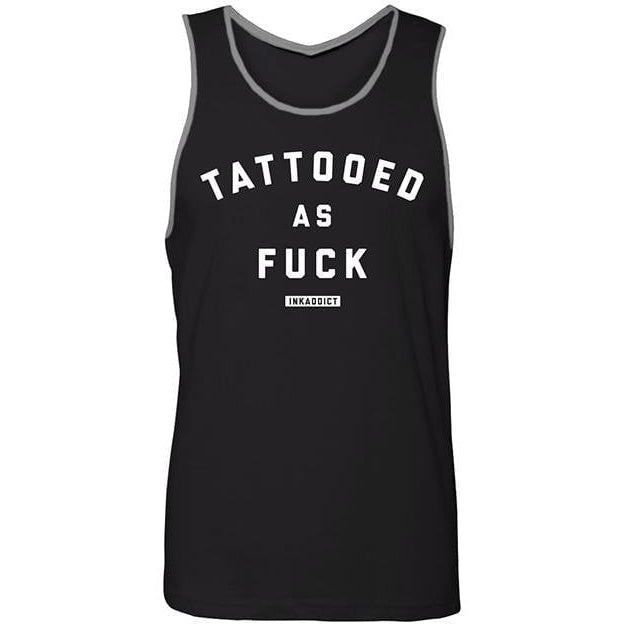 Tattooed As Fuck Black/Heather Grey Tank