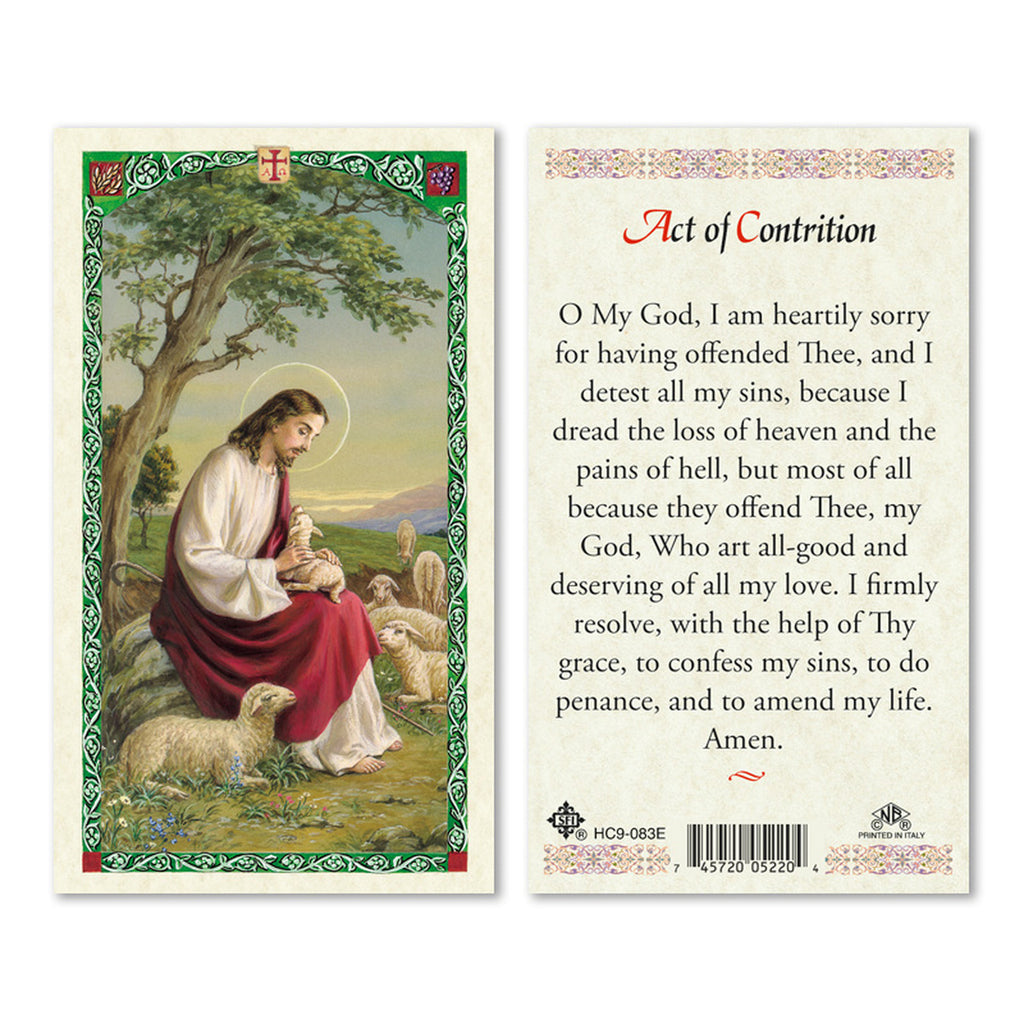 Act Of Contrition English The Catholic Gift Store