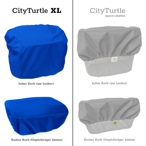 MadeForRain CityTurtle vs XL - Größenvergleich