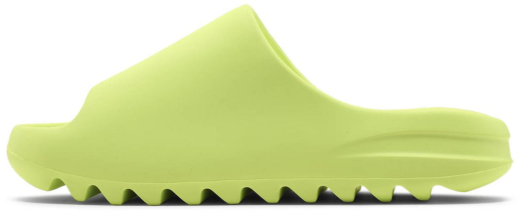 glow green yeezy slides glow in the dark