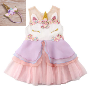 unicorn baby dress