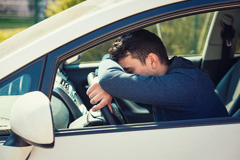 Sleeping behind the wheel