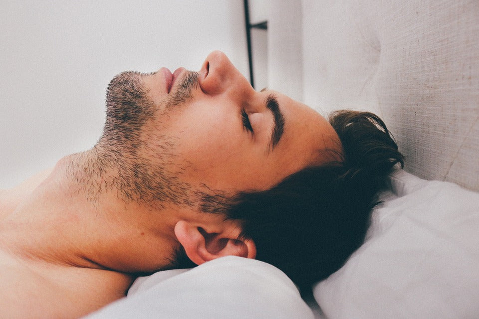 Man Sleeping For Beard Growth