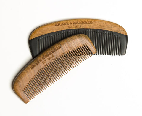 Sandalwood and Bakelite beard combs