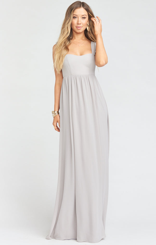 dove grey gown