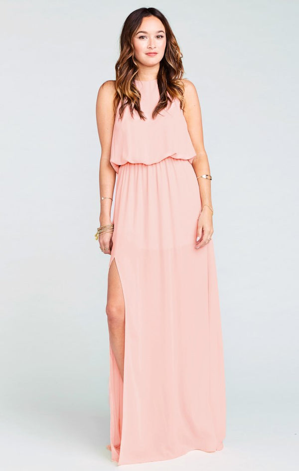 pink halter dress