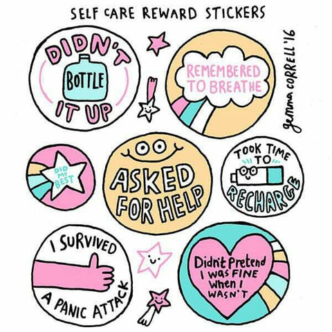 Gemma Correll self-care art