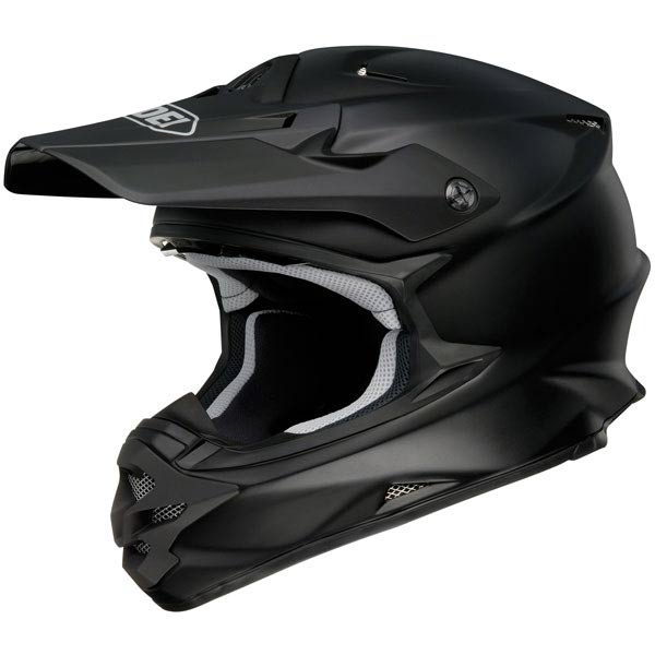 matte black motocross helmet