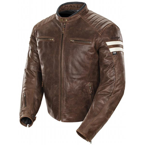 Joe Rocket Classic 92 Womens Brown/Cream Leather Jacket – Xuast