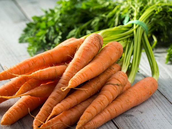 Carrots - carrots are part of SuperGreens' formula