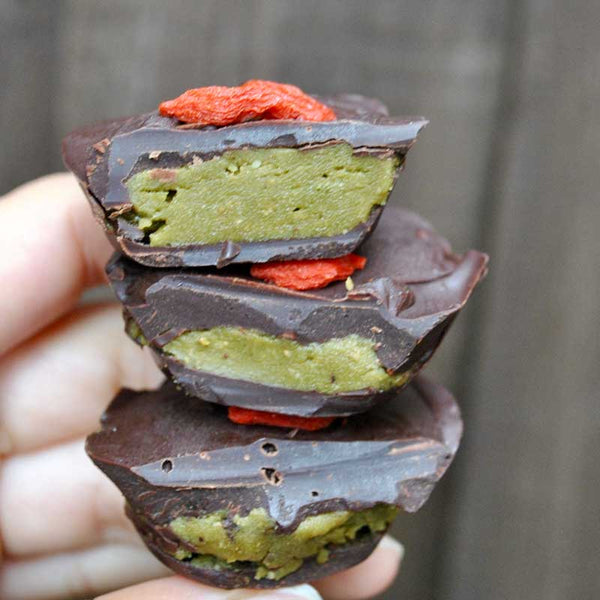 Delicious Nut Butter Cups with Moringa Powder