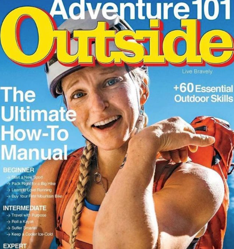 Emily on Outside Magazine cover