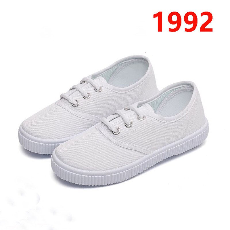 school canvas shoes white