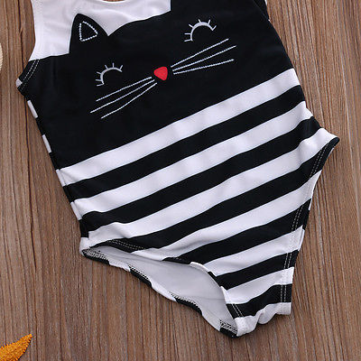 girls cat bathing suit