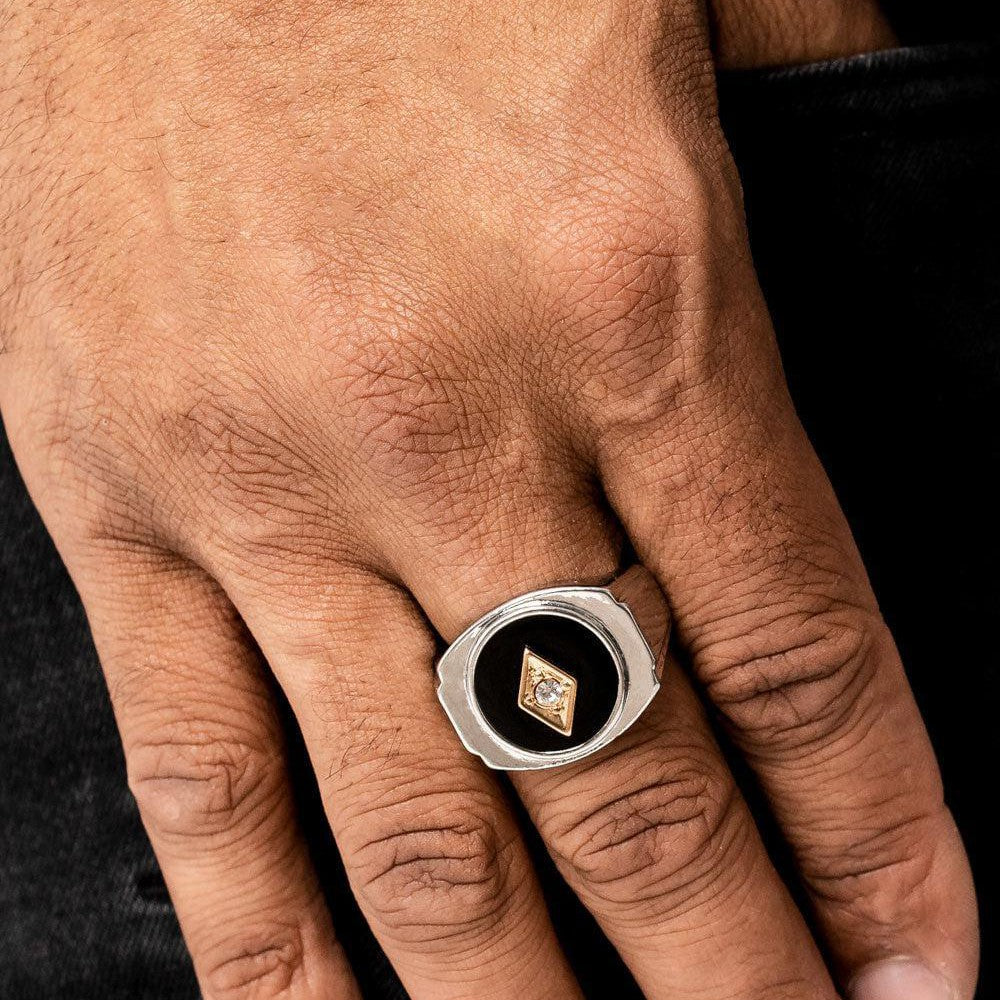 Alumni - Black Men's Ring - Bling by Danielle Baker