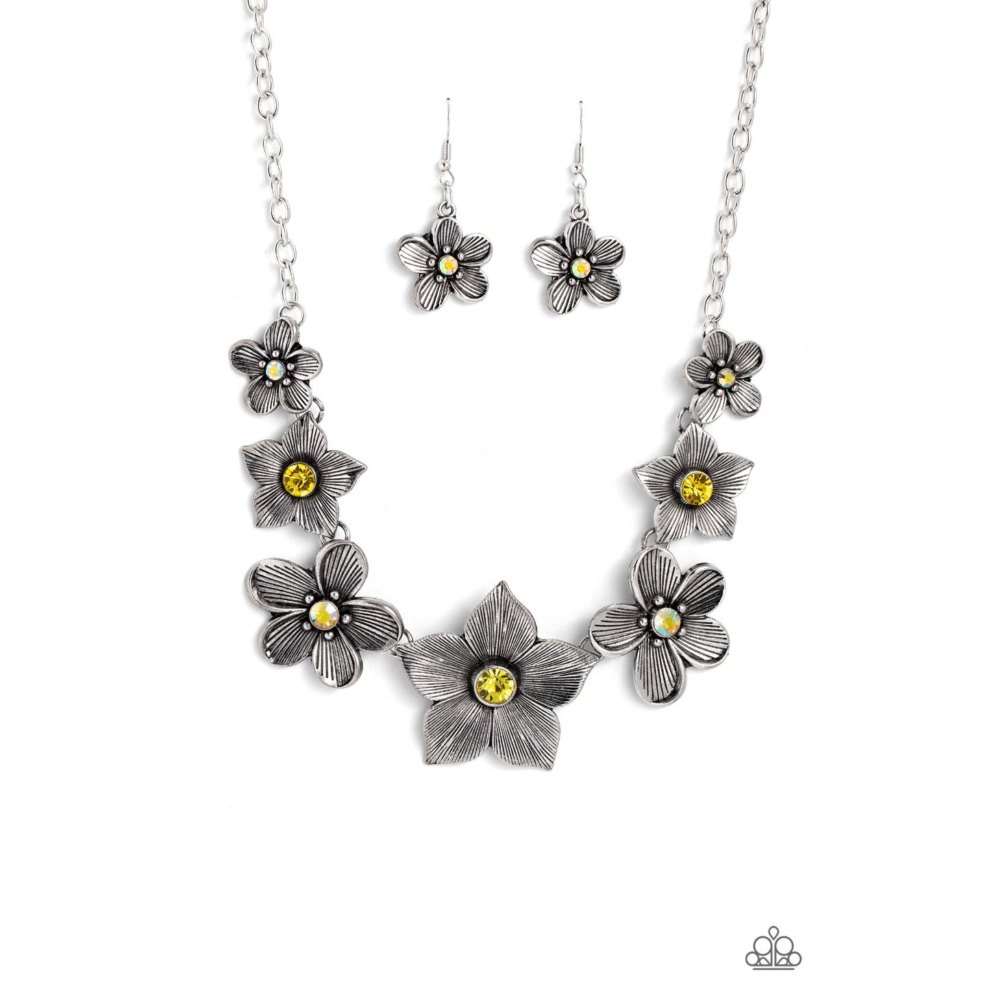 Free FLORAL - Yellow Flower Necklace - Bling by Danielle Baker