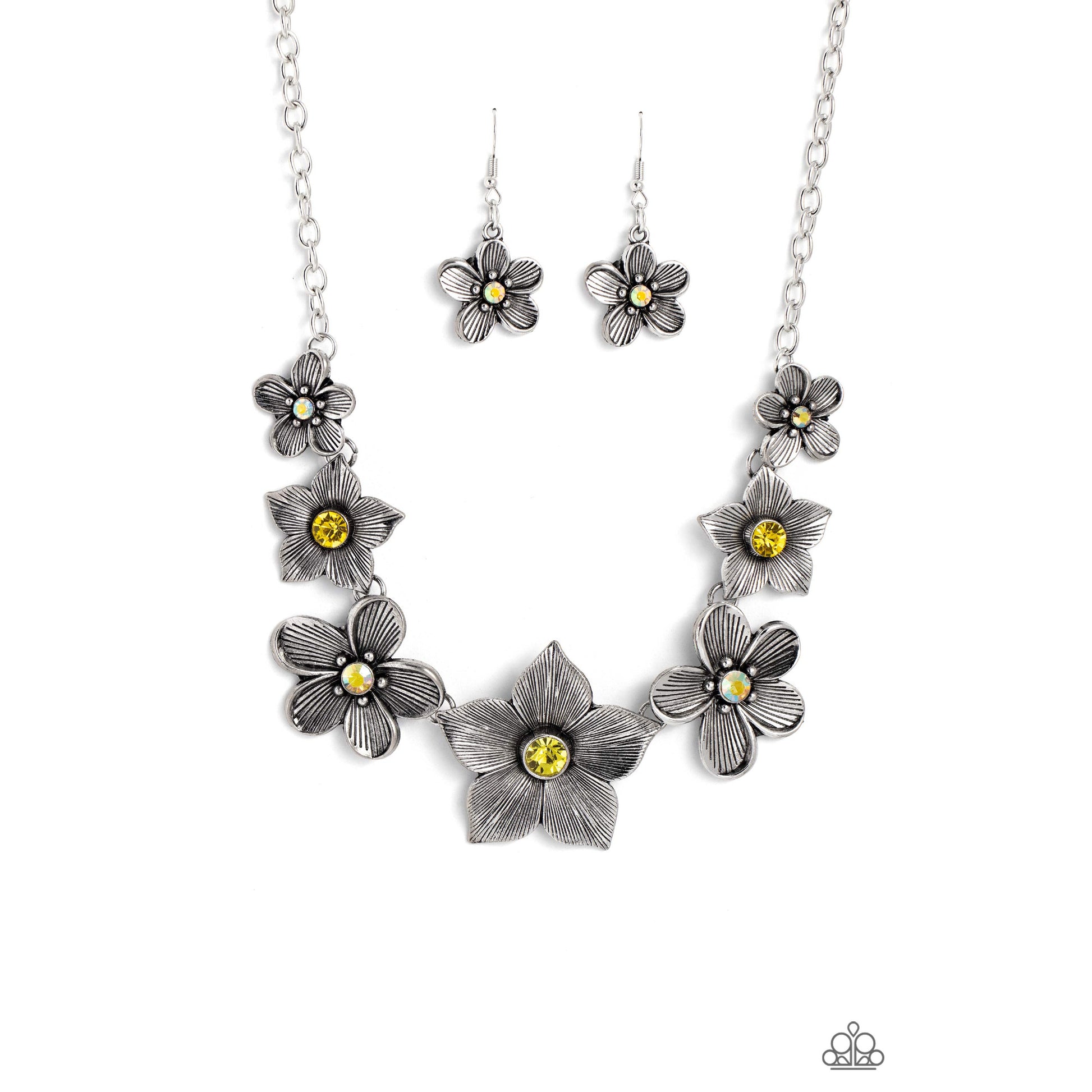 Free FLORAL - Yellow Flower Necklace - Bling by Danielle Baker