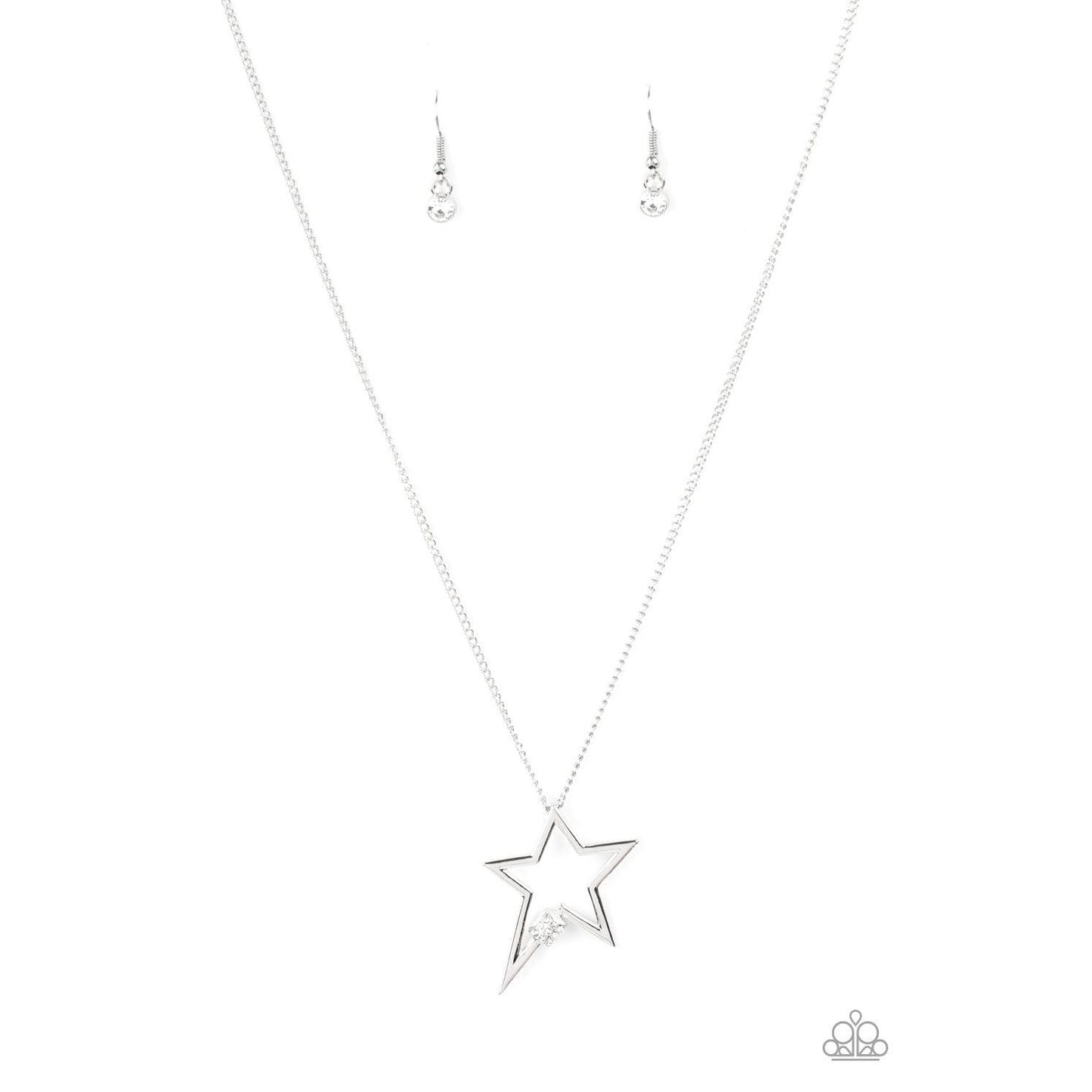 Light Up The Sky - White Star Necklace - Bling by Danielle Baker