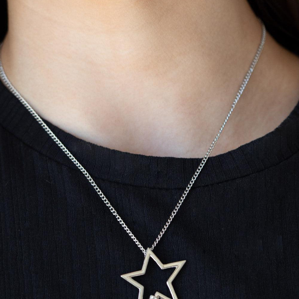 Light Up The Sky - White Star Necklace - Bling by Danielle Baker