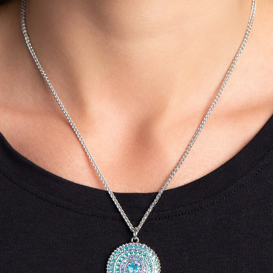 Mandala Masterpiece - Blue Necklace - Bling by Danielle Baker