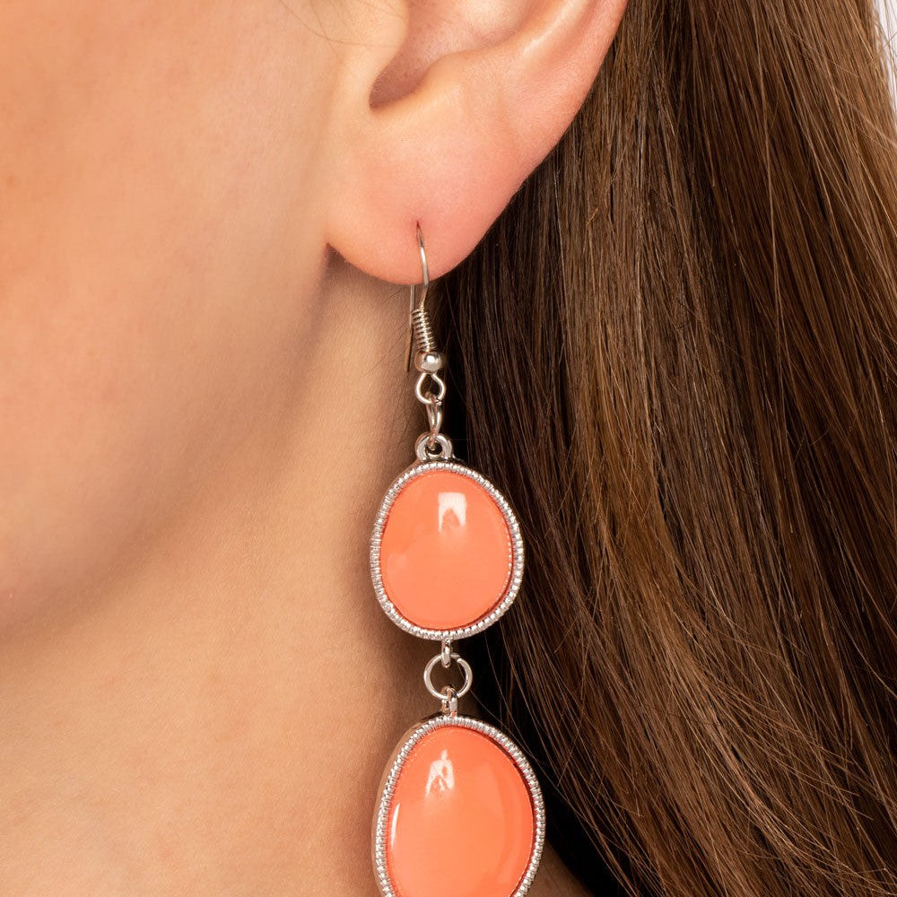 Mediterranean Myth - Orange Earrings - Bling by Danielle Baker