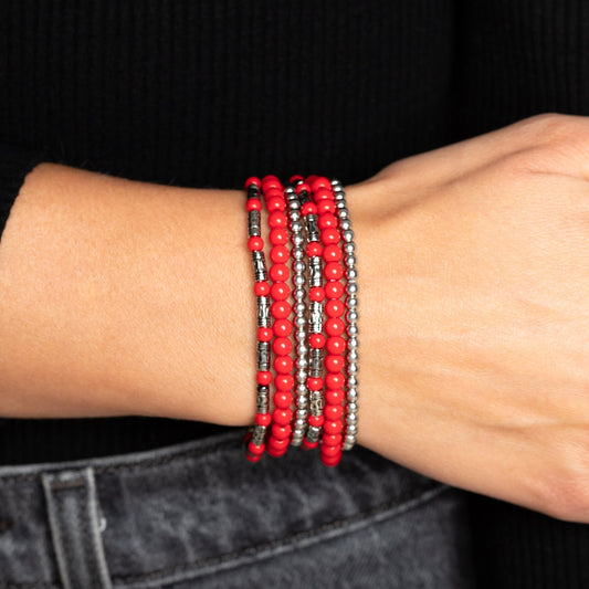 Mythical Magic - Red Bracelet - Bling by Danielle Baker