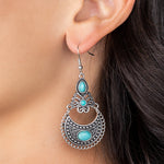 Sahara Samba - Blue Turquoise Earrings - Bling by Danielle Baker