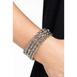 Striped Stack - Silver Coil Bracelet - Bling by Danielle Baker