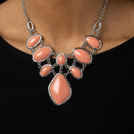 Dreamily Decked Out - Orange Necklace - Bling by Danielle Baker