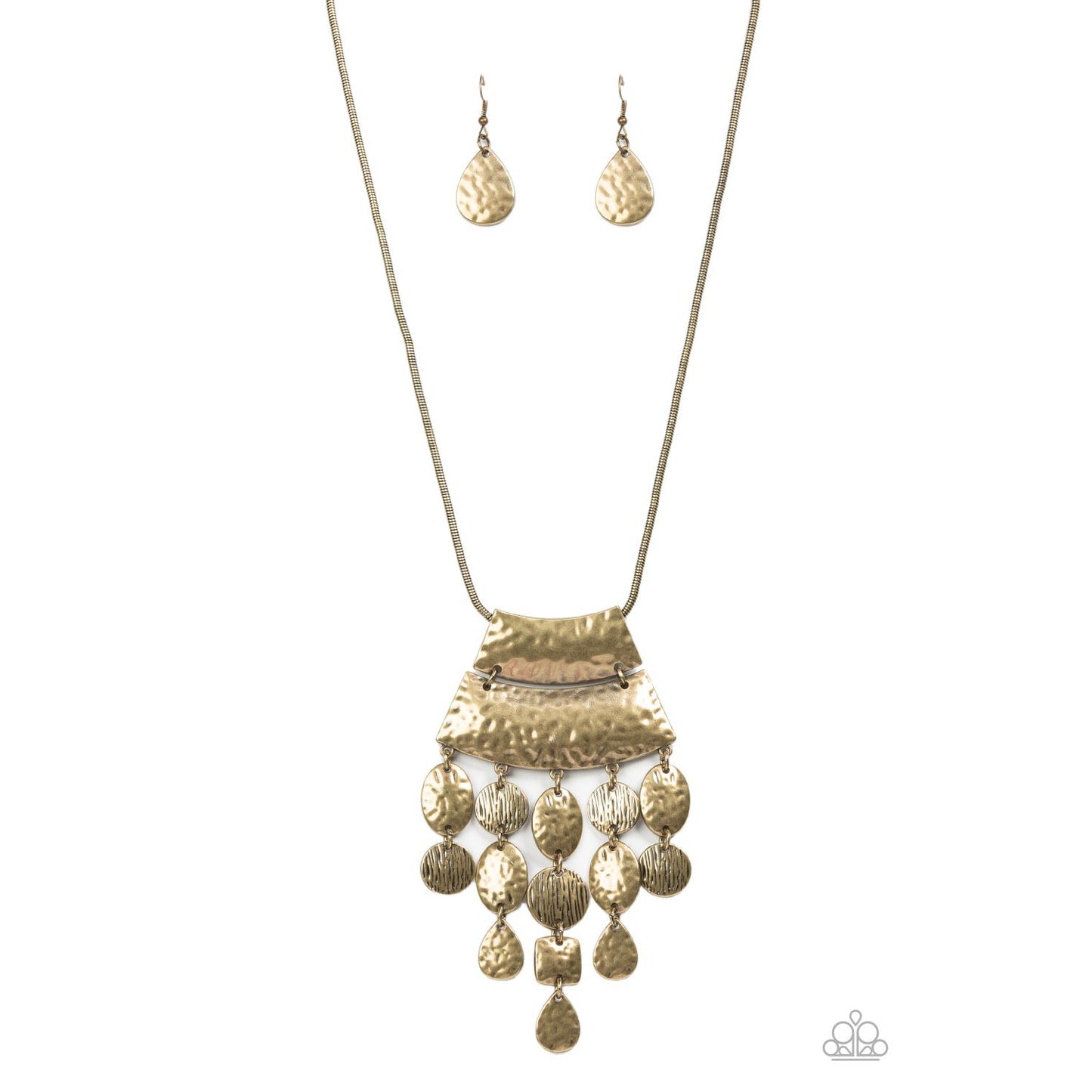 Totem Trek - Brass Necklace - Bling by Danielle Baker
