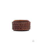 Urban Expansion - Brown Leather Bracelet - Bling by Danielle Baker