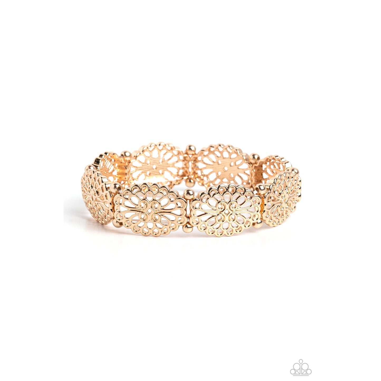 Curly Chic - Gold Filigree Bracelet - Bling by Danielle Baker