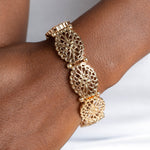 Curly Chic - Gold Filigree Bracelet - Bling by Danielle Baker