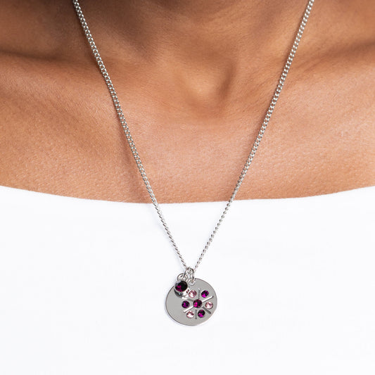 Dandelion Delights - Purple Necklace - Bling by Danielle Baker