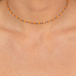 Neon Lights - Orange Layering Necklace - Bling by Danielle Baker