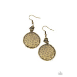 Prehistoric Perfection - Brass Earrings - Bling by Danielle Baker