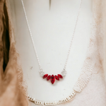 One Empire at a Time - Red Rhinestone Necklace - Bling by Danielle Baker