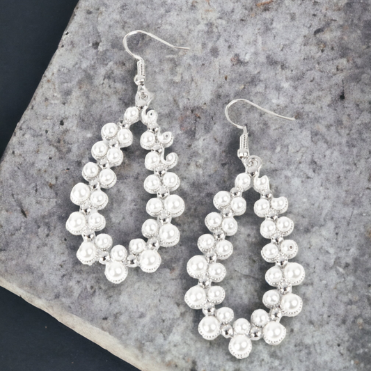 Absolutely Ageless - White Pearl Earrings - Bling by Danielle Baker