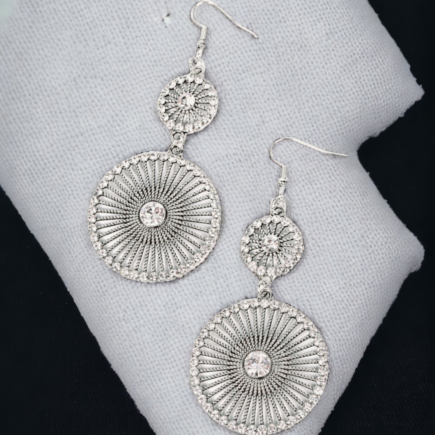 Bring Down the WHEELHOUSE - White Earrings - Bling by Danielle Baker