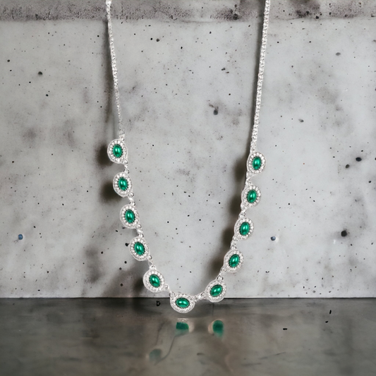 Modest Masterpiece - Green Necklace - Bling by Danielle Baker