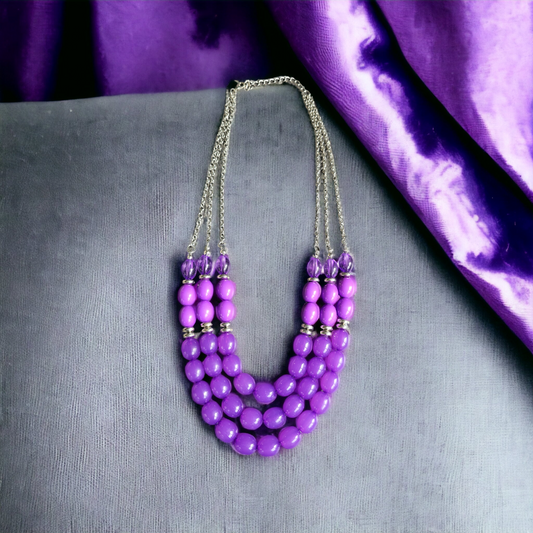 Coastal Cruise - Purple Necklace - rainbowartsreview by Danielle Baker