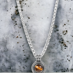 Pendant Dreams - Brown Tiger's Eye Necklace - Bling by Danielle Baker
