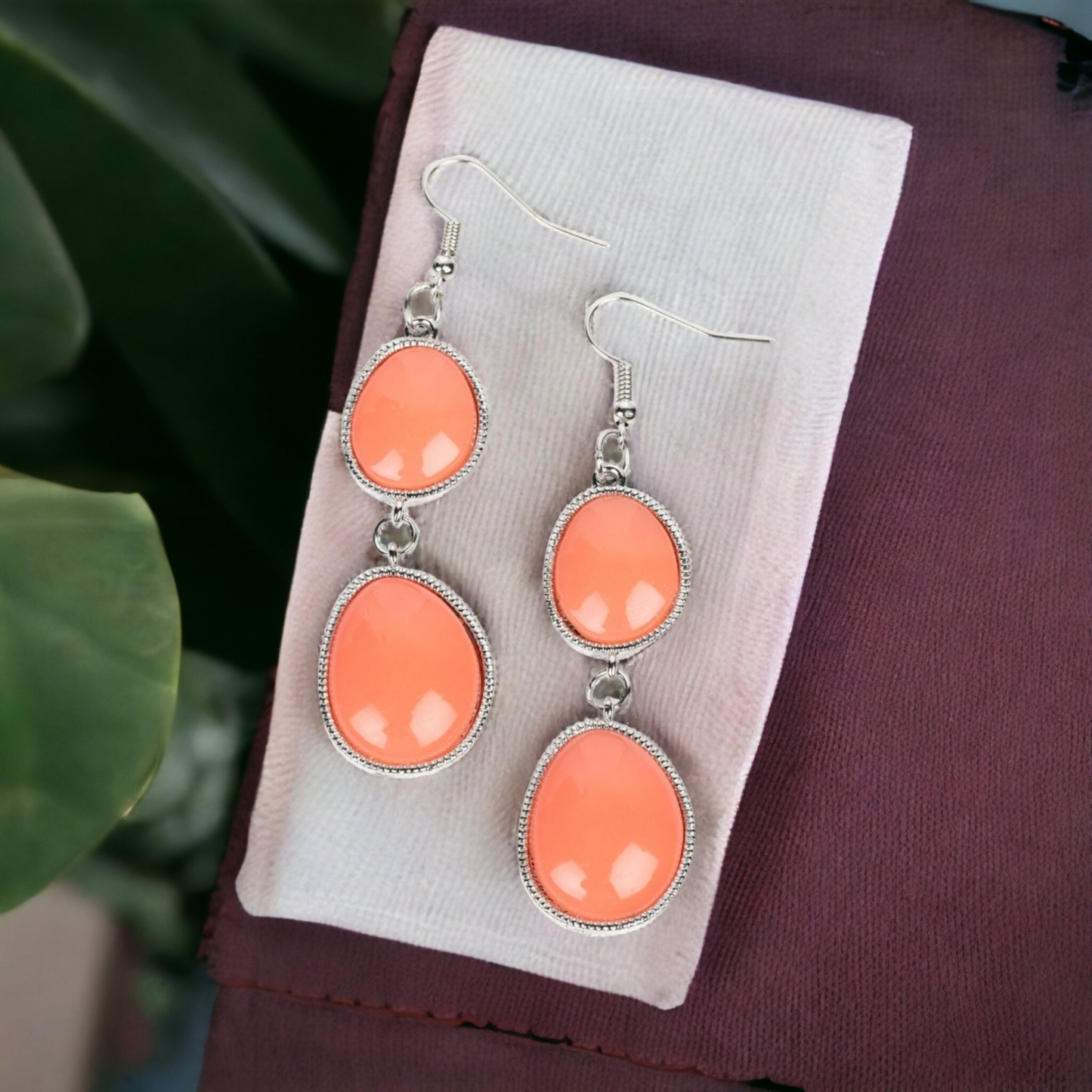 Mediterranean Myth - Orange Earrings - Bling by Danielle Baker