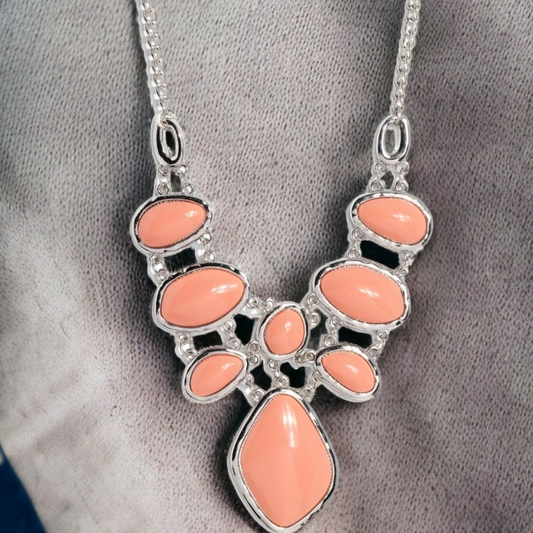 Dreamily Decked Out - Orange Necklace - Bling by Danielle Baker