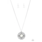 Celestial Compass - White Necklace - Bling by Danielle Baker