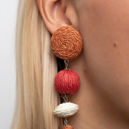 Twine Tango - Multi Post Earrings - Bling by Danielle Baker