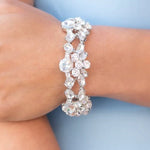 Beloved Bling - White Rhinestone Bracelet - May 2022 Fashion Fix - Bling by Danielle Baker